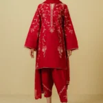 Grand Embroidered Dhanak Suit: Detailed...