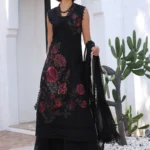 Elegant Black Embroidered Lawn Suit...