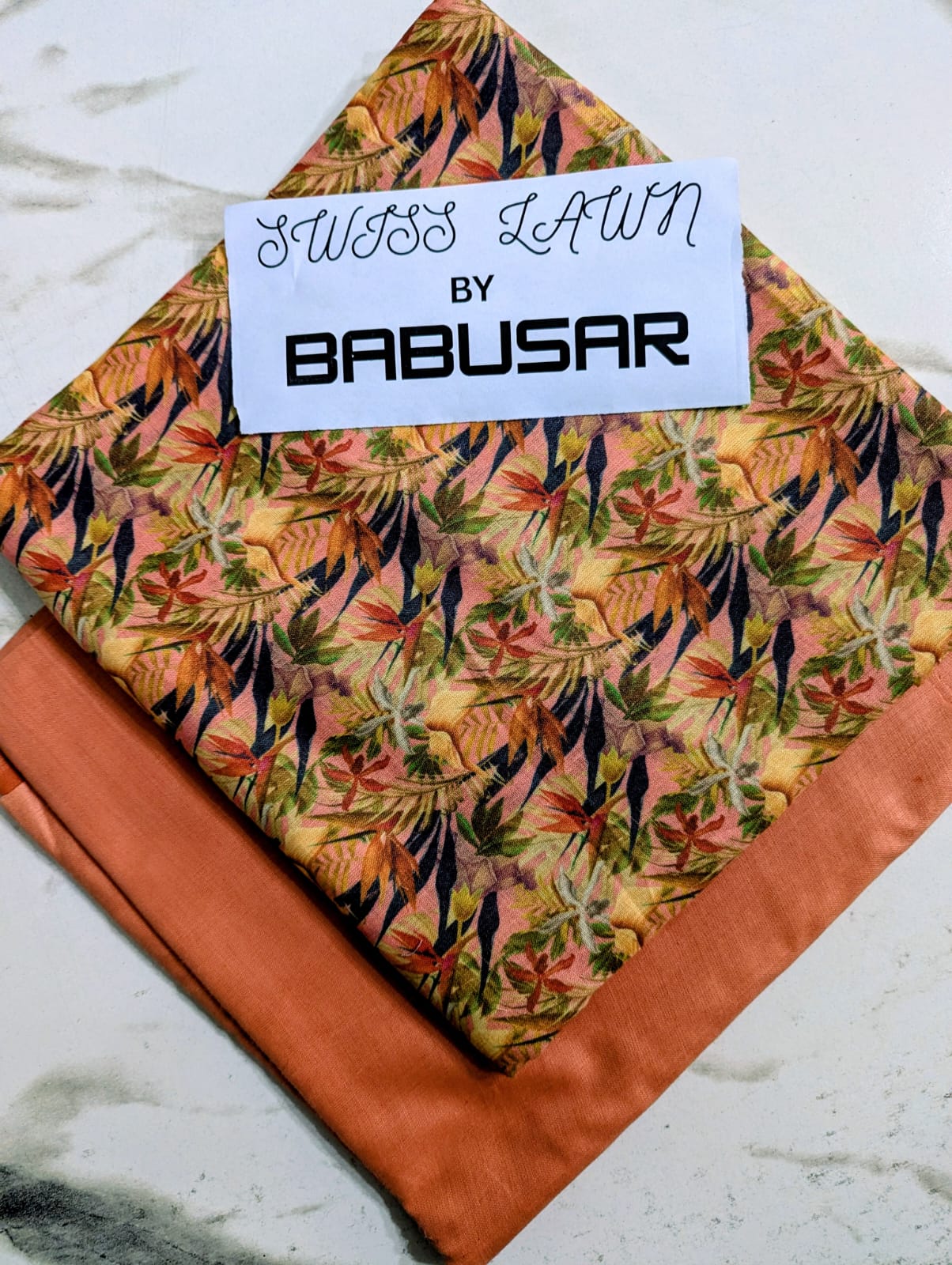 Swiss Lawn 2-Piece Suit by Babusar 2026 | Digital Printed Shirt - Image 4