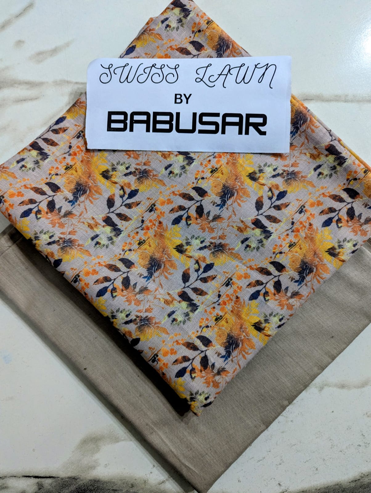 Swiss Lawn 2-Piece Suit by Babusar 2026 | Digital Printed Shirt - Image 3