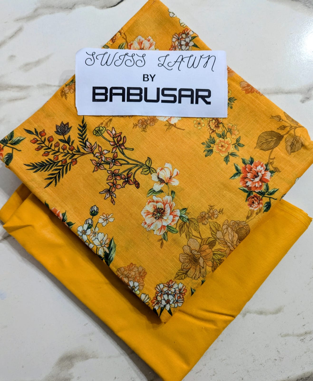 Swiss Lawn 2-Piece Suit by Babusar 2026 | Digital Printed Shirt