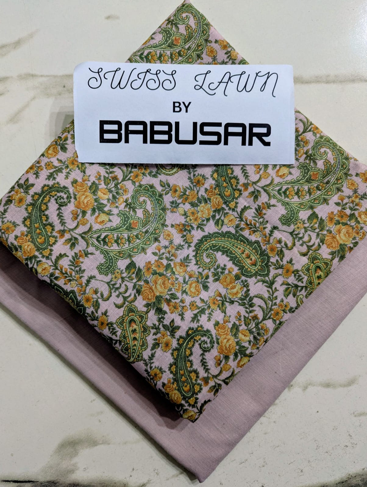 Swiss Lawn 2-Piece Suit by Babusar 2026 | Digital Printed Shirt - Image 7