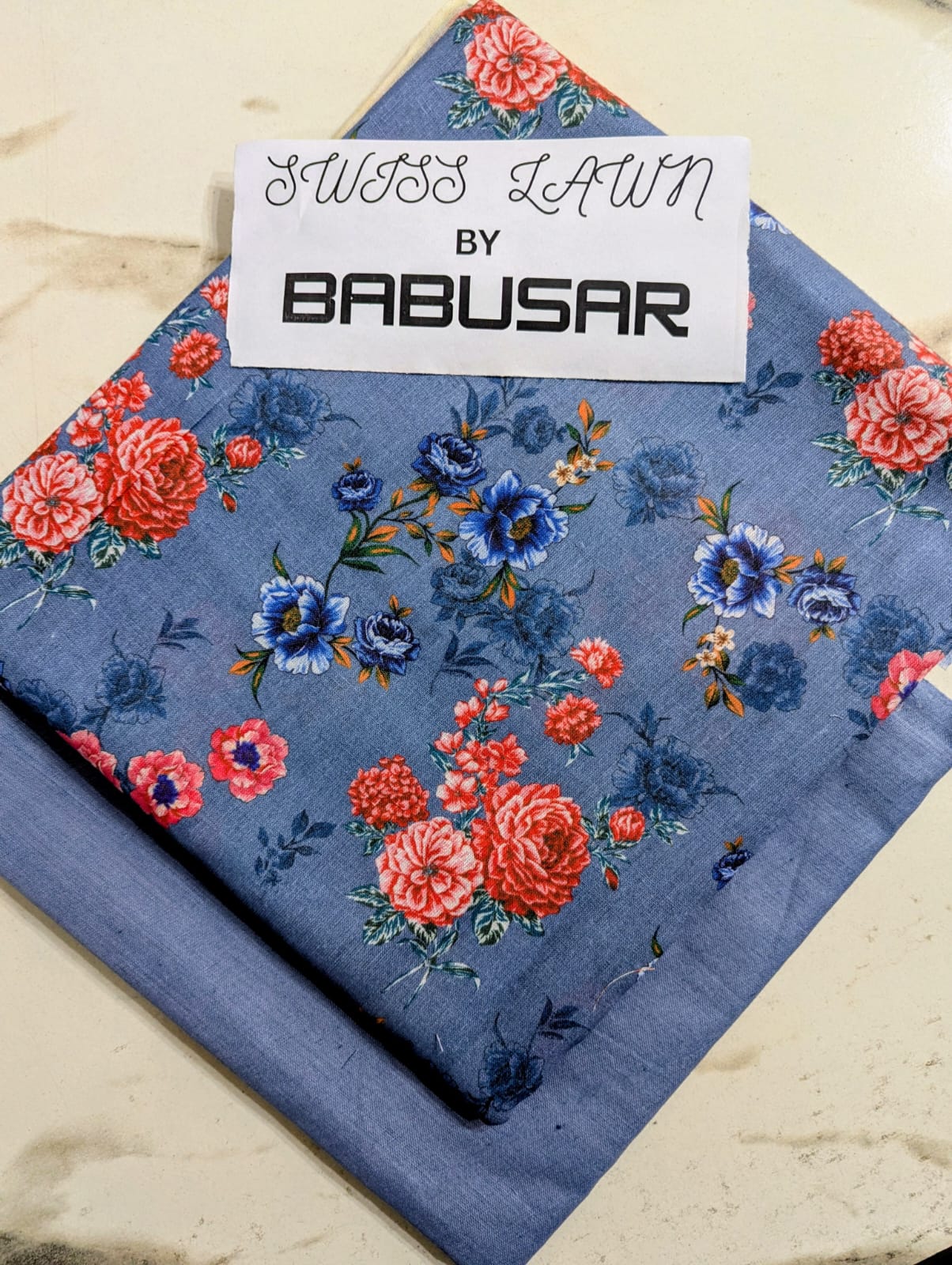 Swiss Lawn 2-Piece Suit by Babusar 2026 | Digital Printed Shirt - Image 2