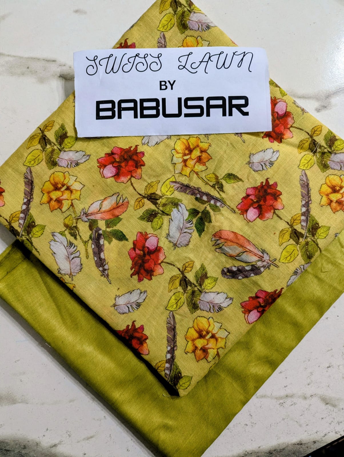 Swiss Lawn 2-Piece Suit by Babusar 2026 | Digital Printed Shirt - Image 6