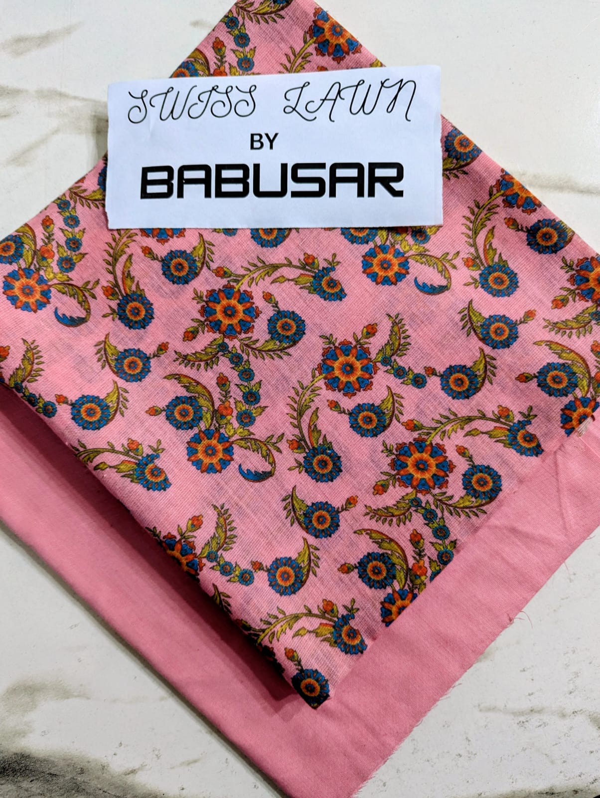 Swiss Lawn 2-Piece Suit by Babusar 2026 | Digital Printed Shirt - Image 5