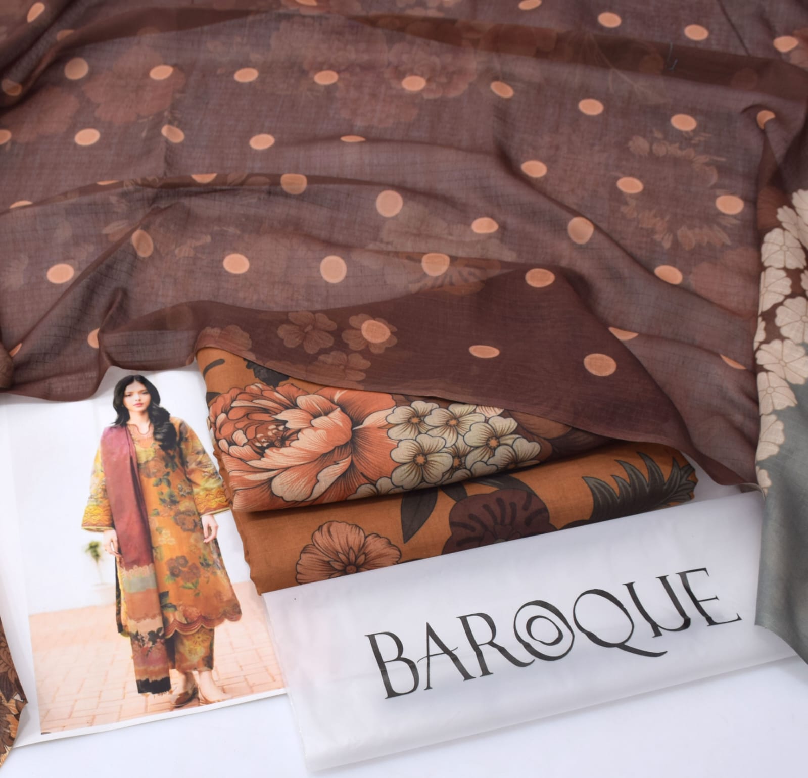 New Swiss Lawn 3-Piece Suit 2026 | Digital Printed with Taana Dora Dupatta - Image 4