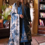 Azure Nocturne" | Premium Embroidered...