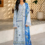 "Azure Breeze" | Premium Embroidered...